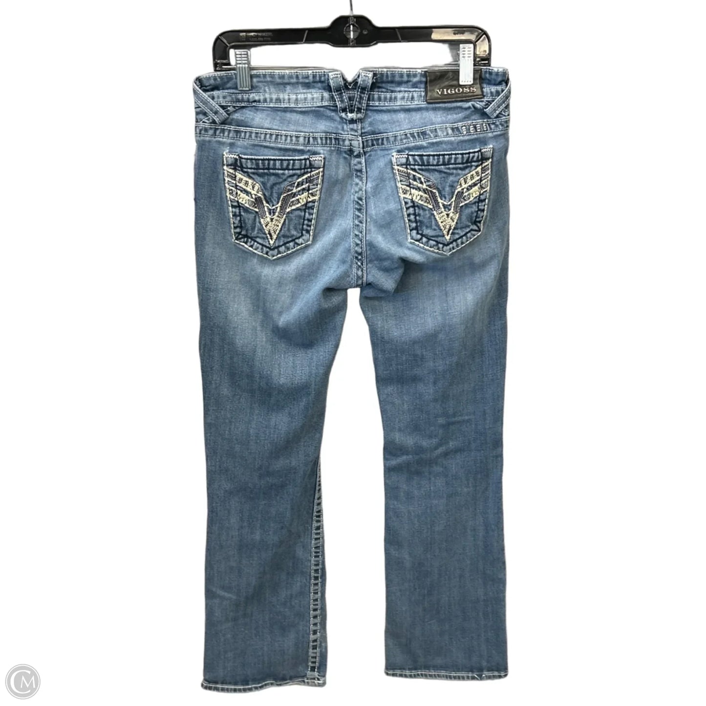 Jeans Boot Cut By Vigoss In Blue Denim, Size: 10