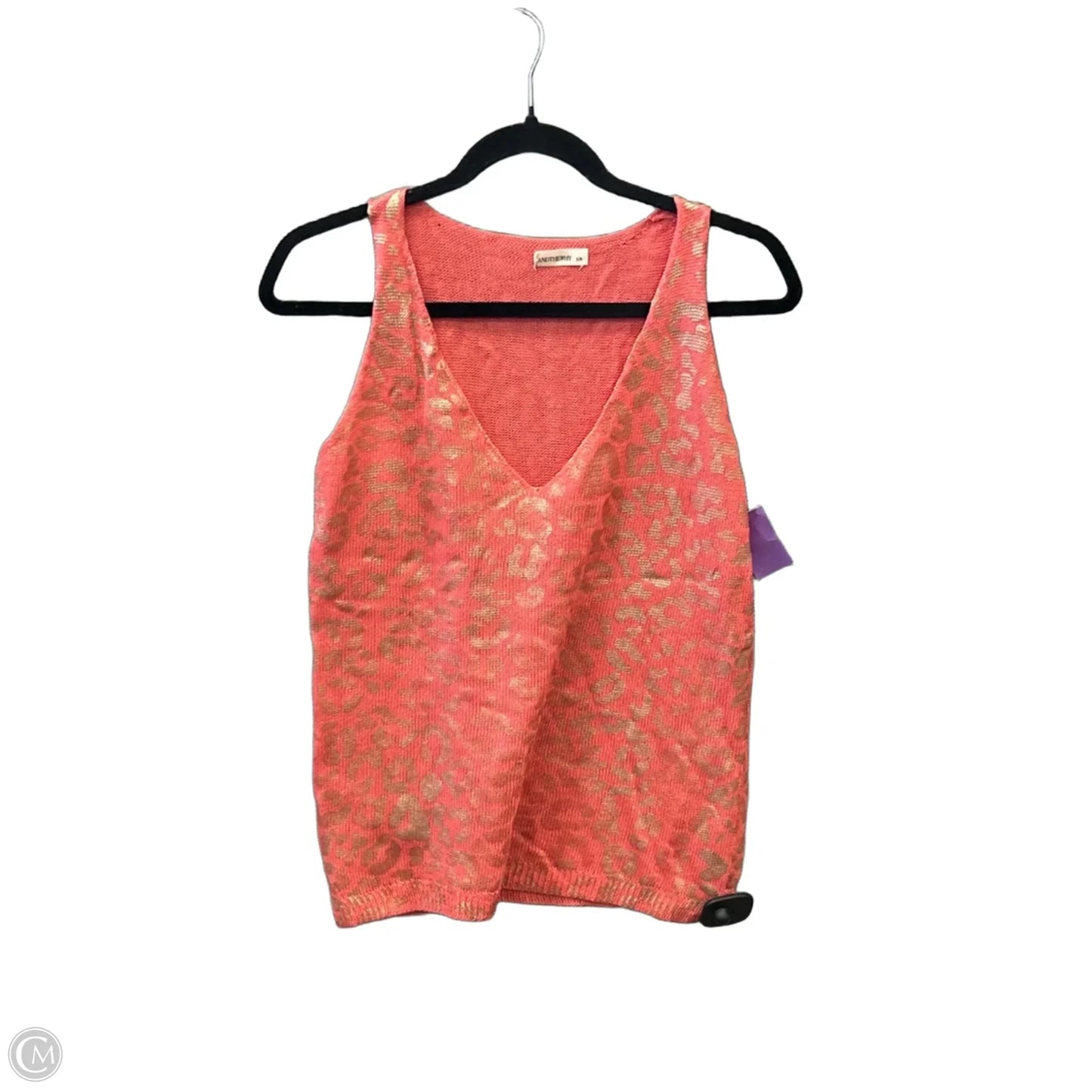 Top Sleeveless By Andthewhy In Pink, Size: S