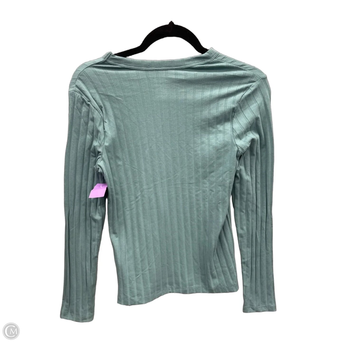 Top Long Sleeve Basic By A New Day In Green, Size: S