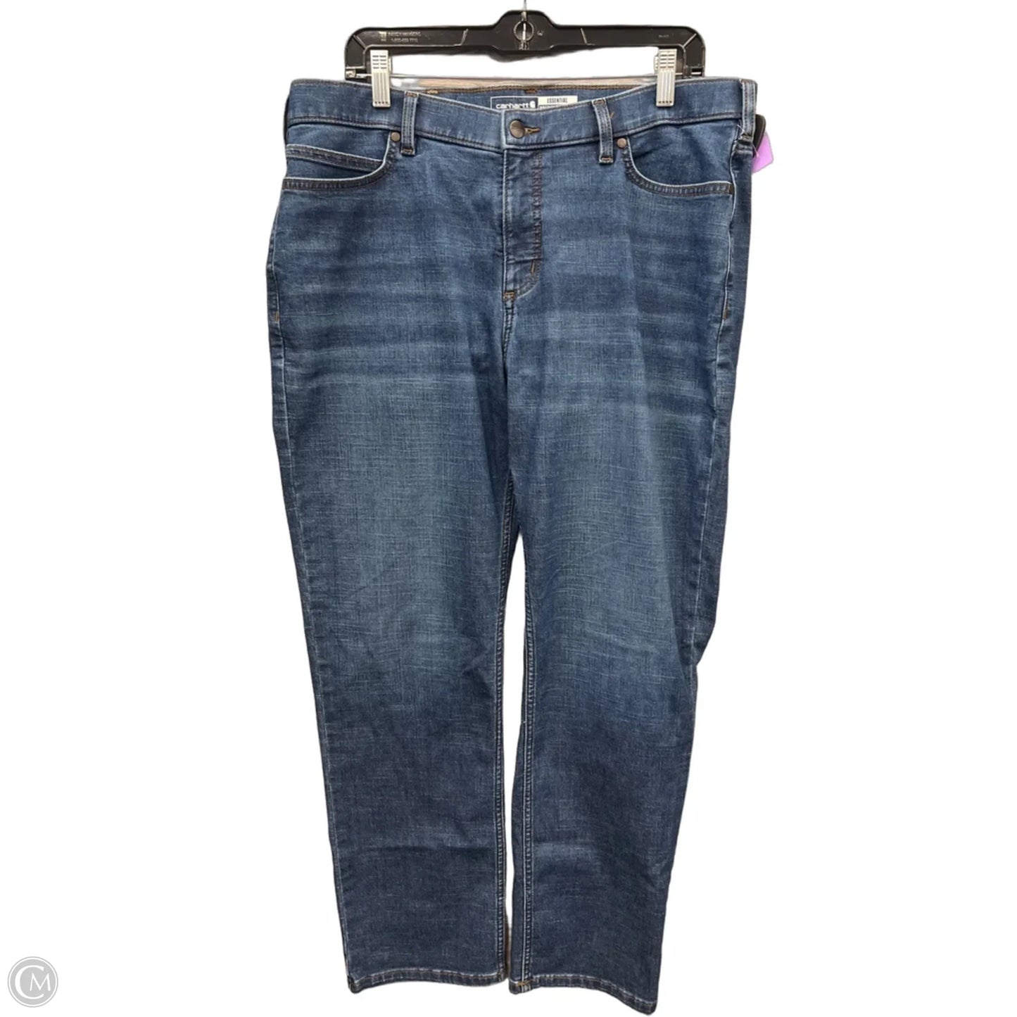 Jeans Straight By Carhartt In Blue Denim, Size: 14