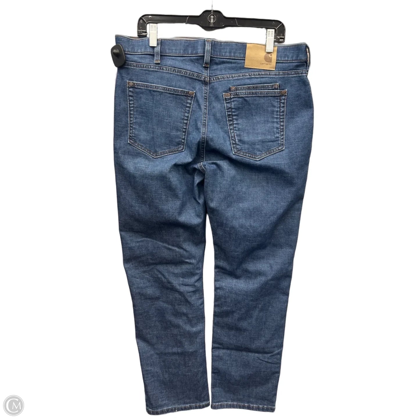 Jeans Straight By Carhartt In Blue Denim, Size: 14