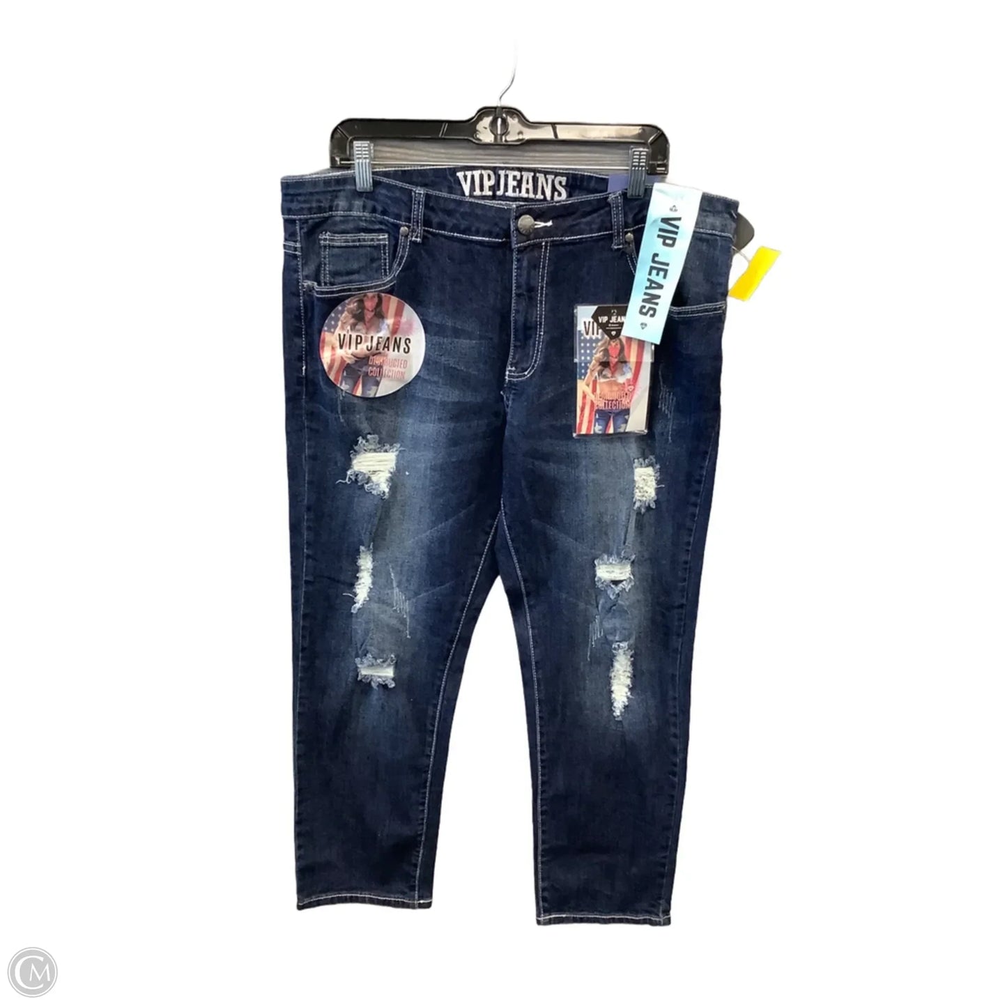 Jeans Skinny By Clothes Mentor In Blue Denim, Size: 16