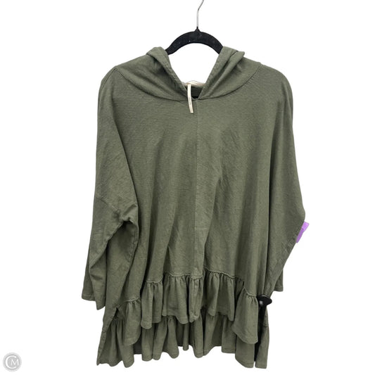 Sweatshirt Hoodie By Anthropologie In Green, Size: L