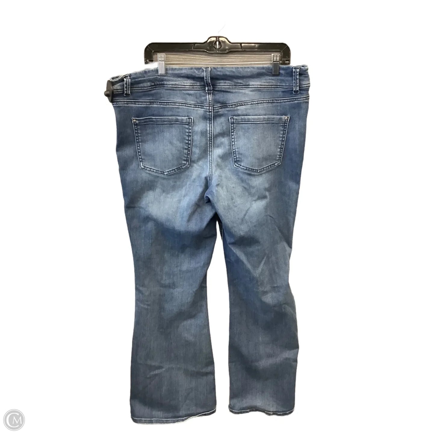 Jeans Flared By Maurices In Blue Denim, Size: 16