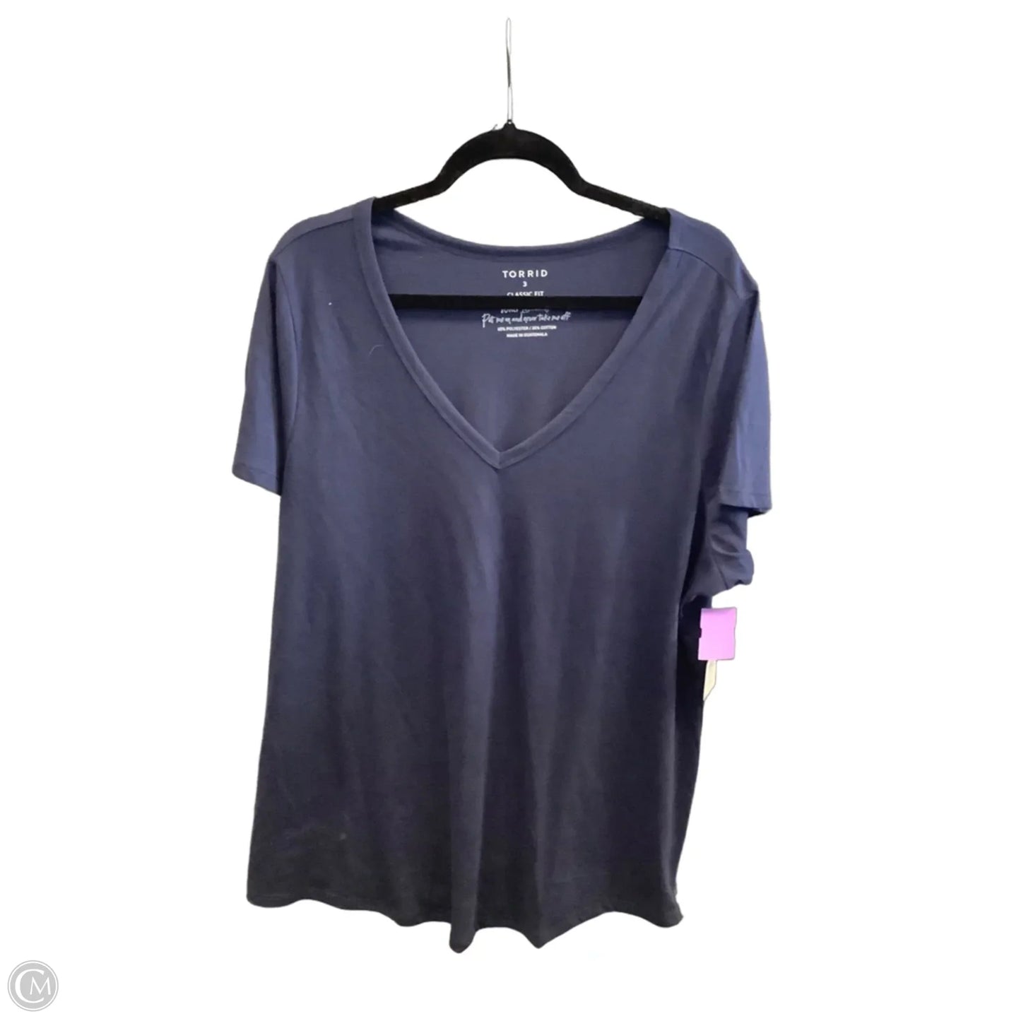 Top Short Sleeve Basic By Torrid In Blue, Size: 3x