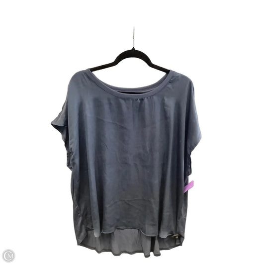 Top Short Sleeve By Edgely In Blue, Size: 3x
