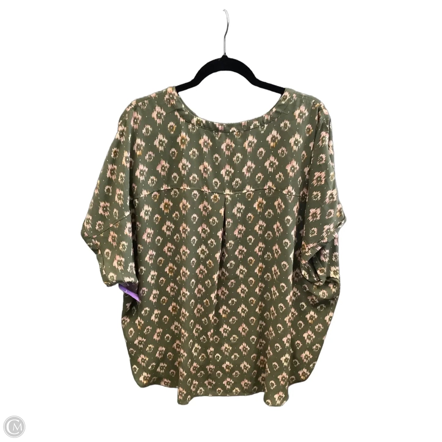 Blouse Short Sleeve By Maurices In Green, Size: 3x