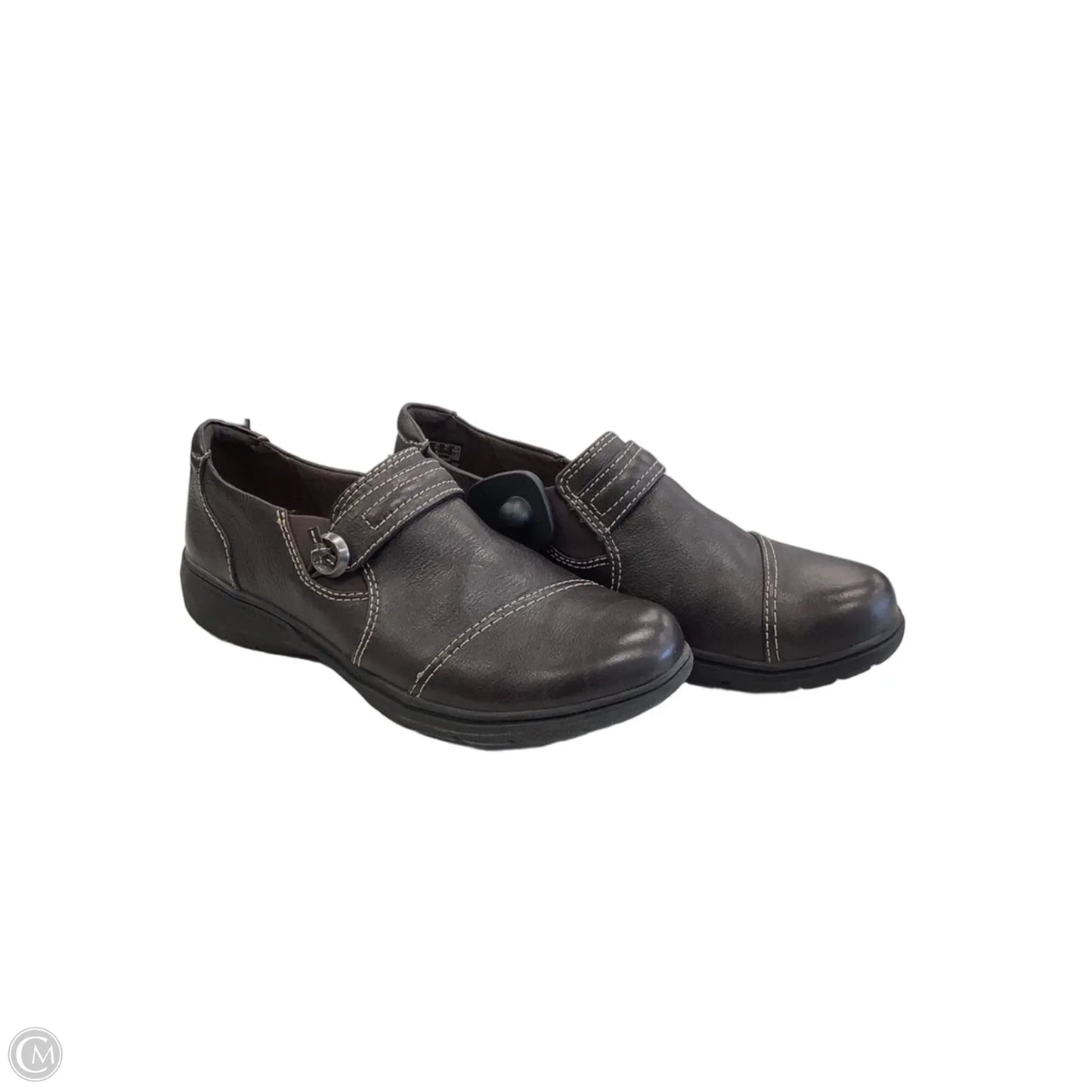 Shoes Flats By Clarks In Brown, Size: 9.5