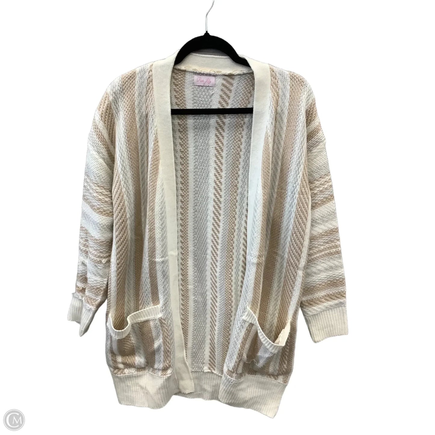 Cardigan By Pink Lily In Cream, Size: S
