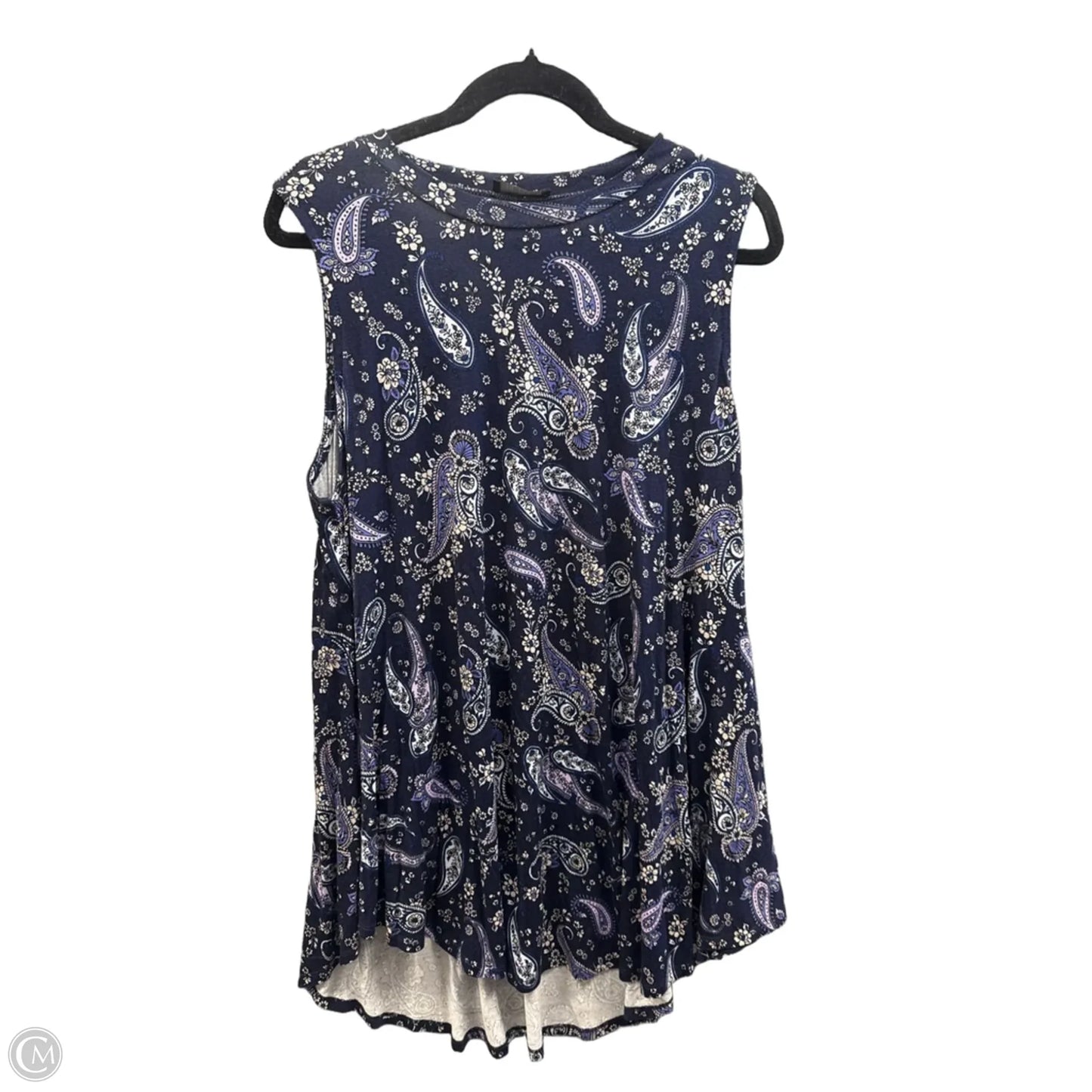 Top Sleeveless By Lane Bryant In Blue, Size: 1x