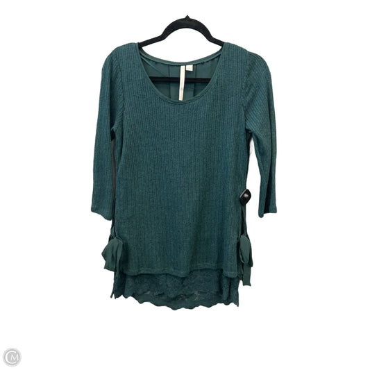 Top 3/4 Sleeve By Lc Lauren Conrad In Green, Size: S