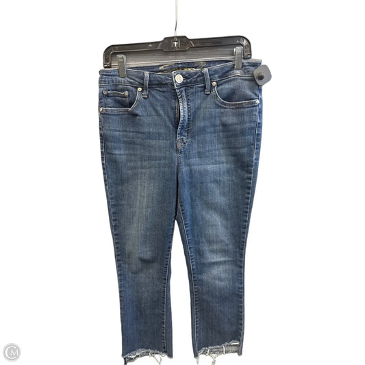 Jeans Straight By Seven 7 In Blue Denim, Size: 8