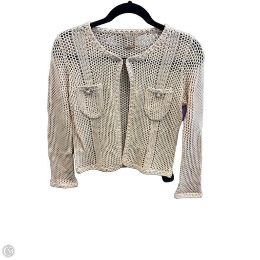 Cardigan By Clothes Mentor In Tan, Size: S