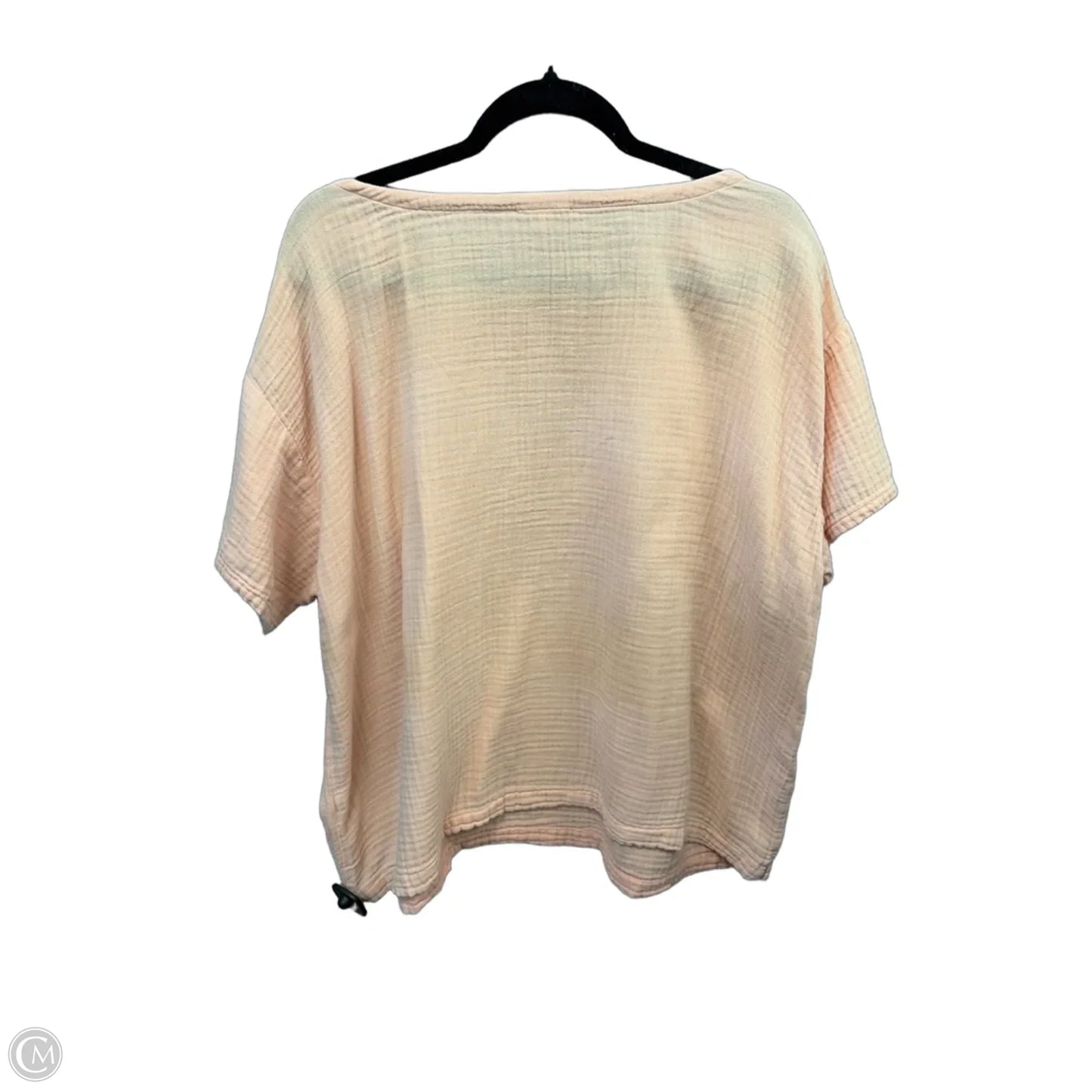 Top Short Sleeve By Eileen Fisher In Pink, Size: 2x