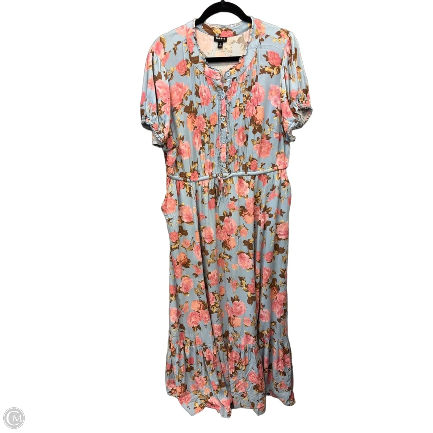 Dress Casual Maxi By Torrid In Blue, Size: 1x