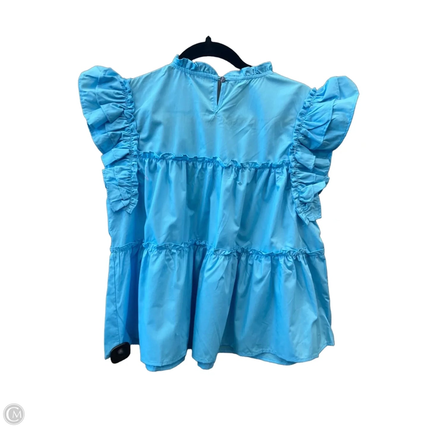 Top Short Sleeve By She + Sky In Blue, Size: M