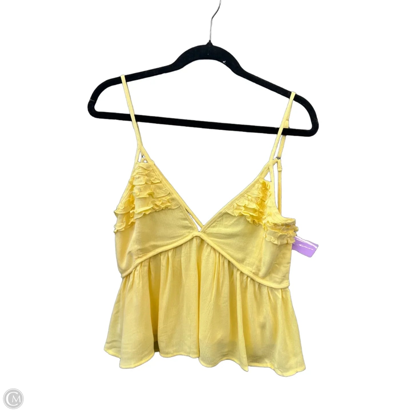 Top Sleeveless By Papermoon In Yellow, Size: M