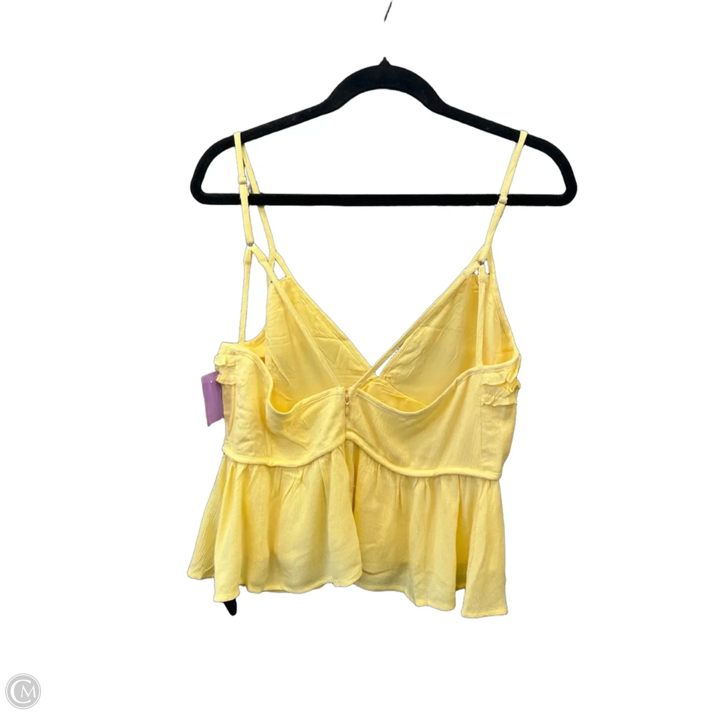 Top Sleeveless By Papermoon In Yellow, Size: M