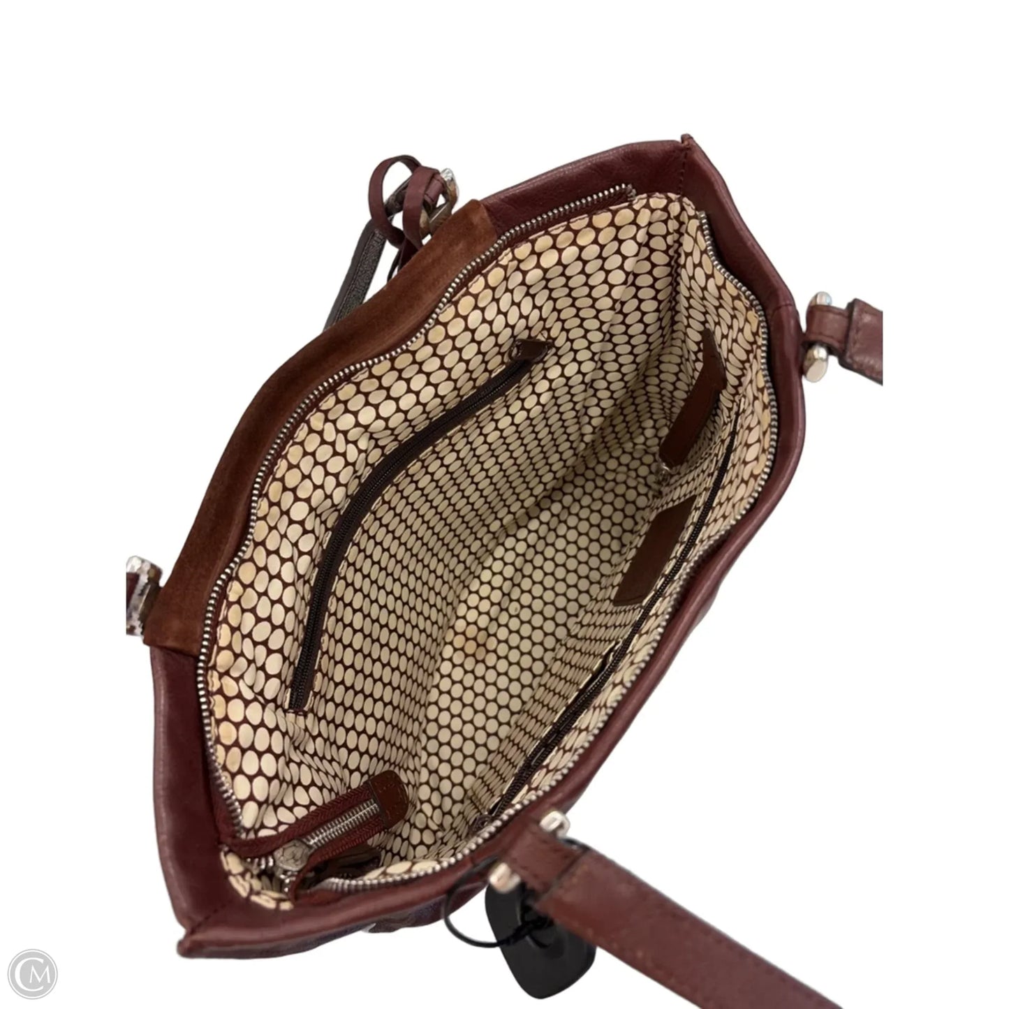 Handbag Leather By Brighton, Size: Medium