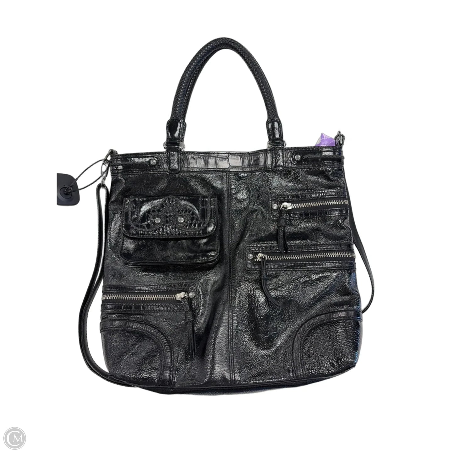 Handbag Leather By Brighton, Size: Medium