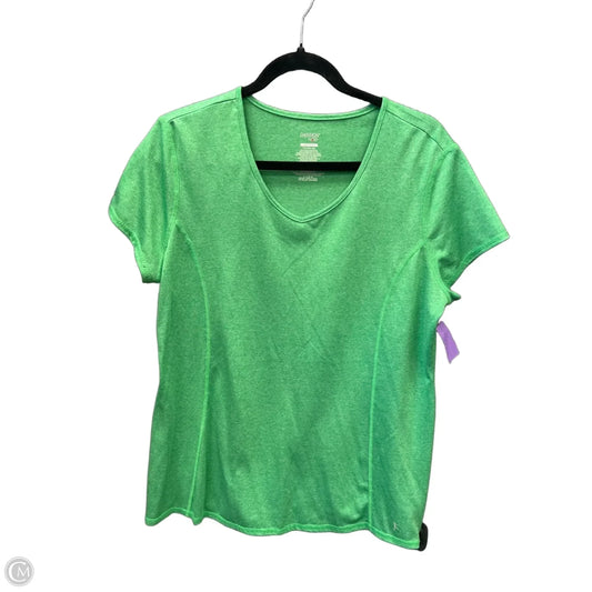 Athletic Top Short Sleeve By Danskin Now In Green, Size: Xxl