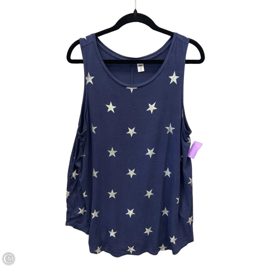 Top Sleeveless By Old Navy In Blue, Size: Xl