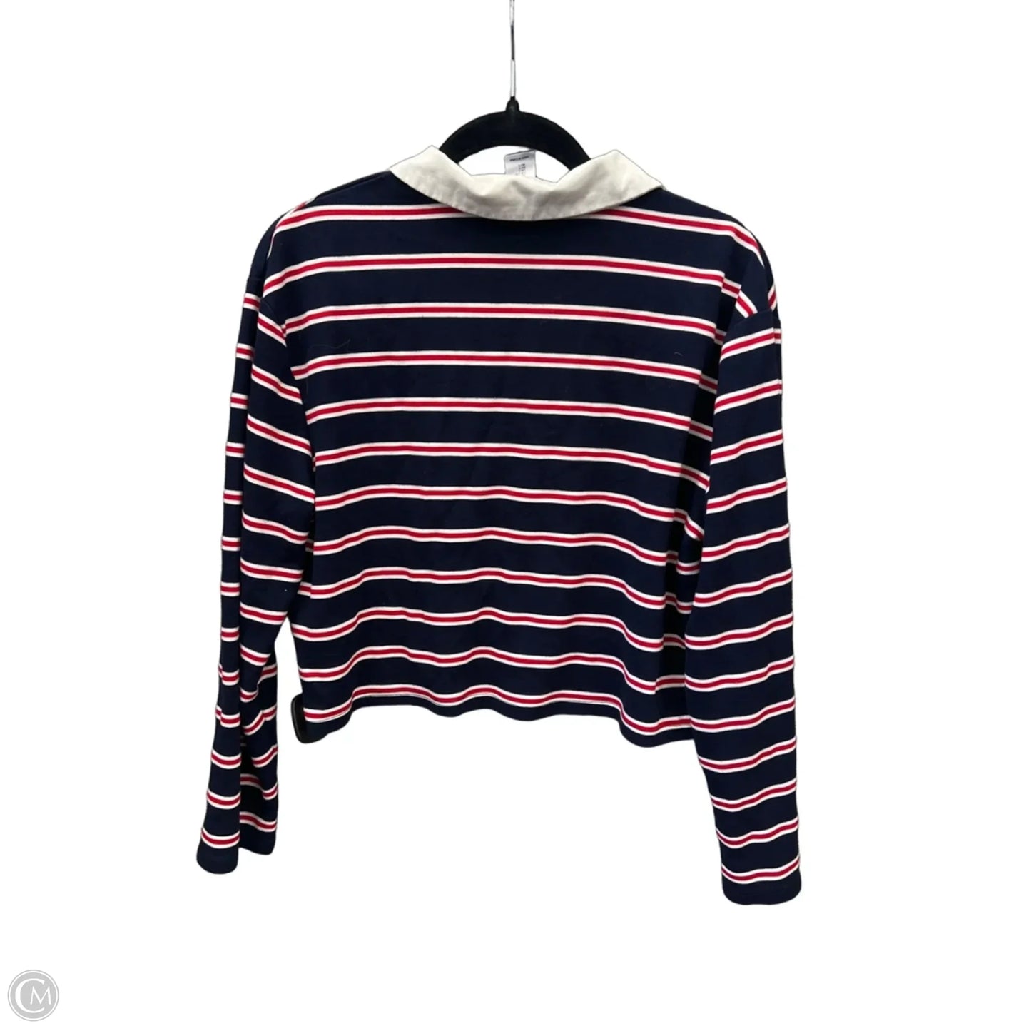 Top Long Sleeve By Bailey 44 In Striped Pattern, Size: L