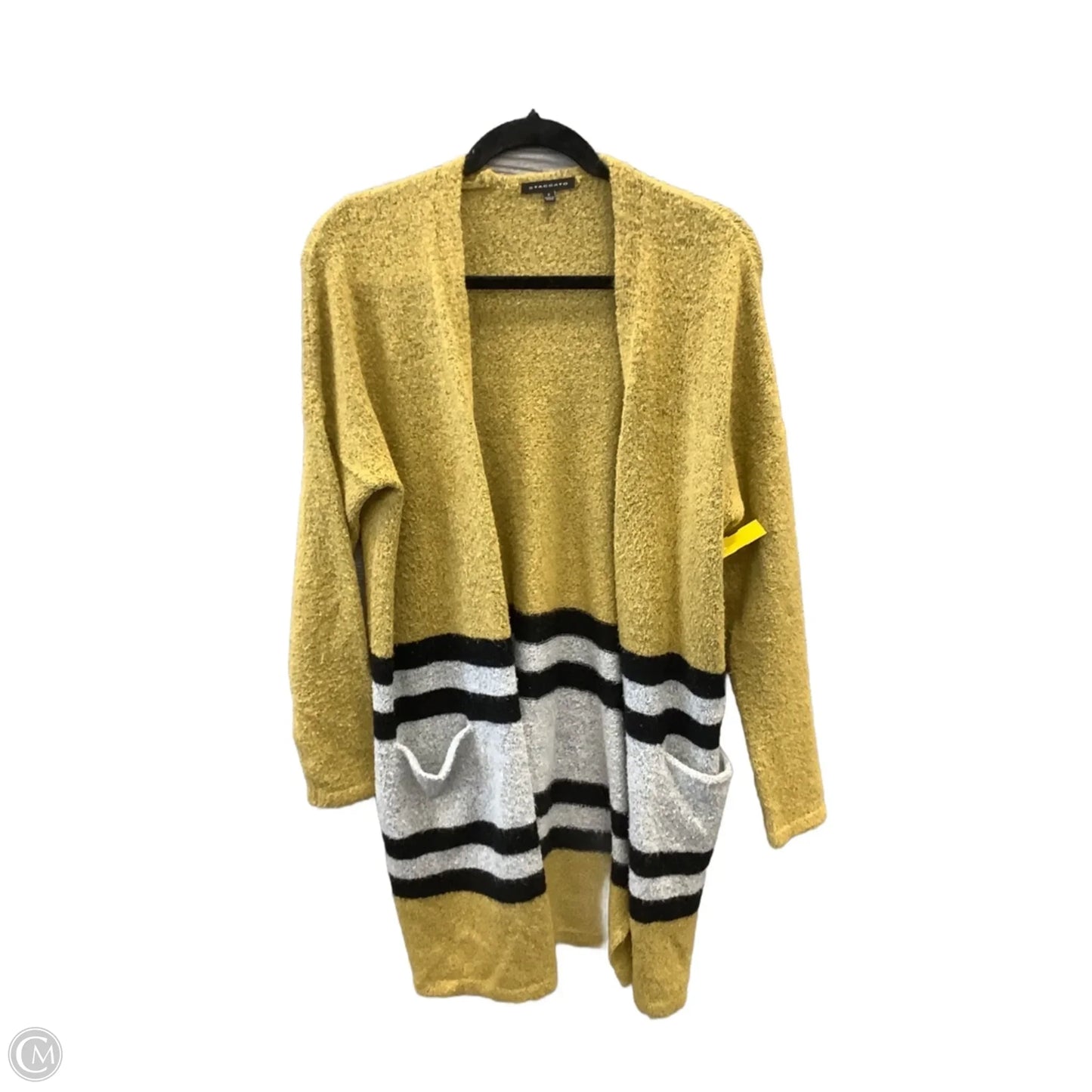 Sweater Cardigan By Staccato In Yellow, Size: S