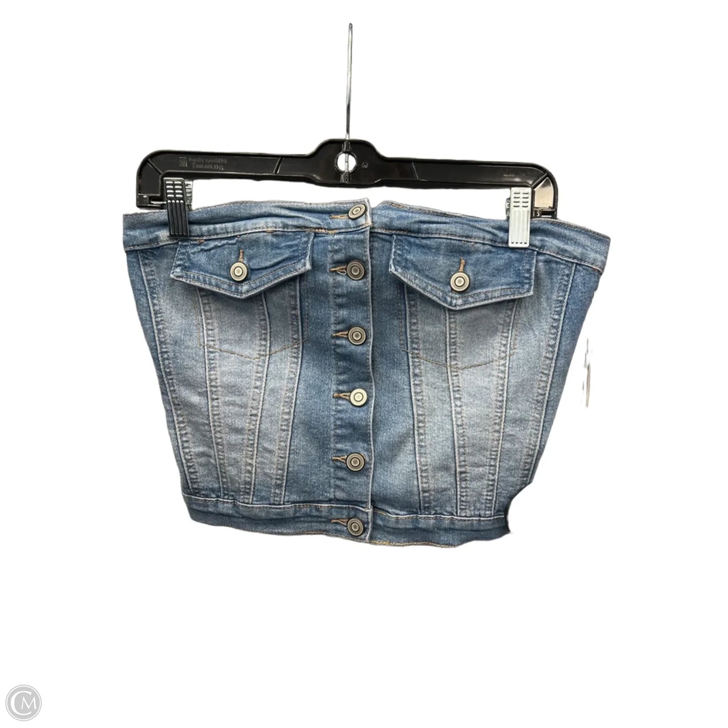 Top Sleeveless By Clothes Mentor In Blue Denim, Size: M