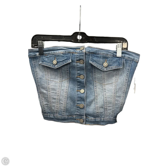 Top Sleeveless By Clothes Mentor In Blue Denim, Size: M