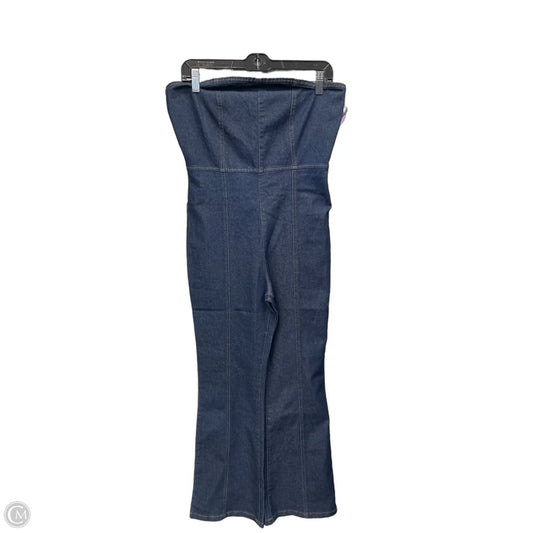 Jumpsuit By Clothes Mentor In Blue Denim, Size: Xl