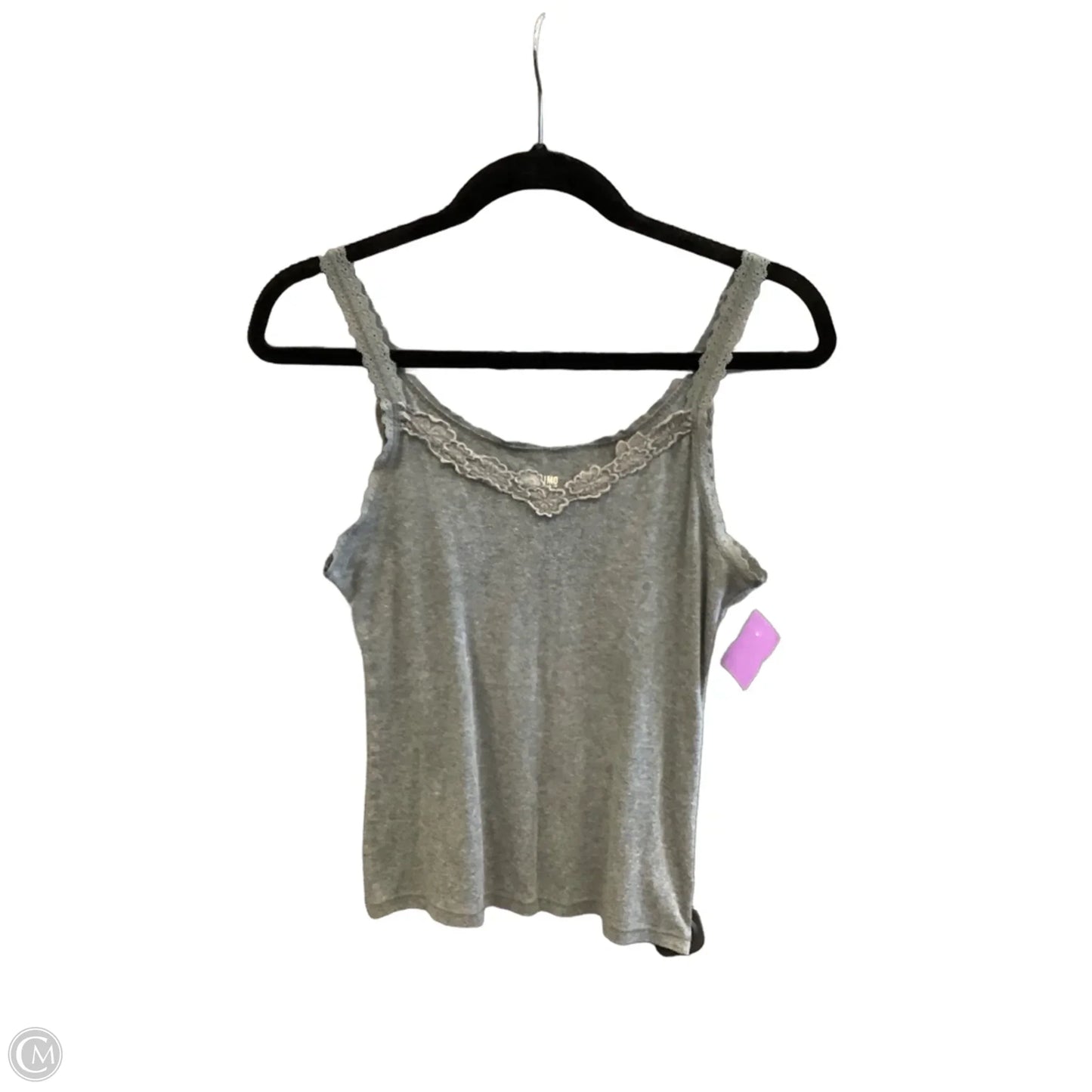 Top Sleeveless Basic By Mossimo In Grey, Size: L