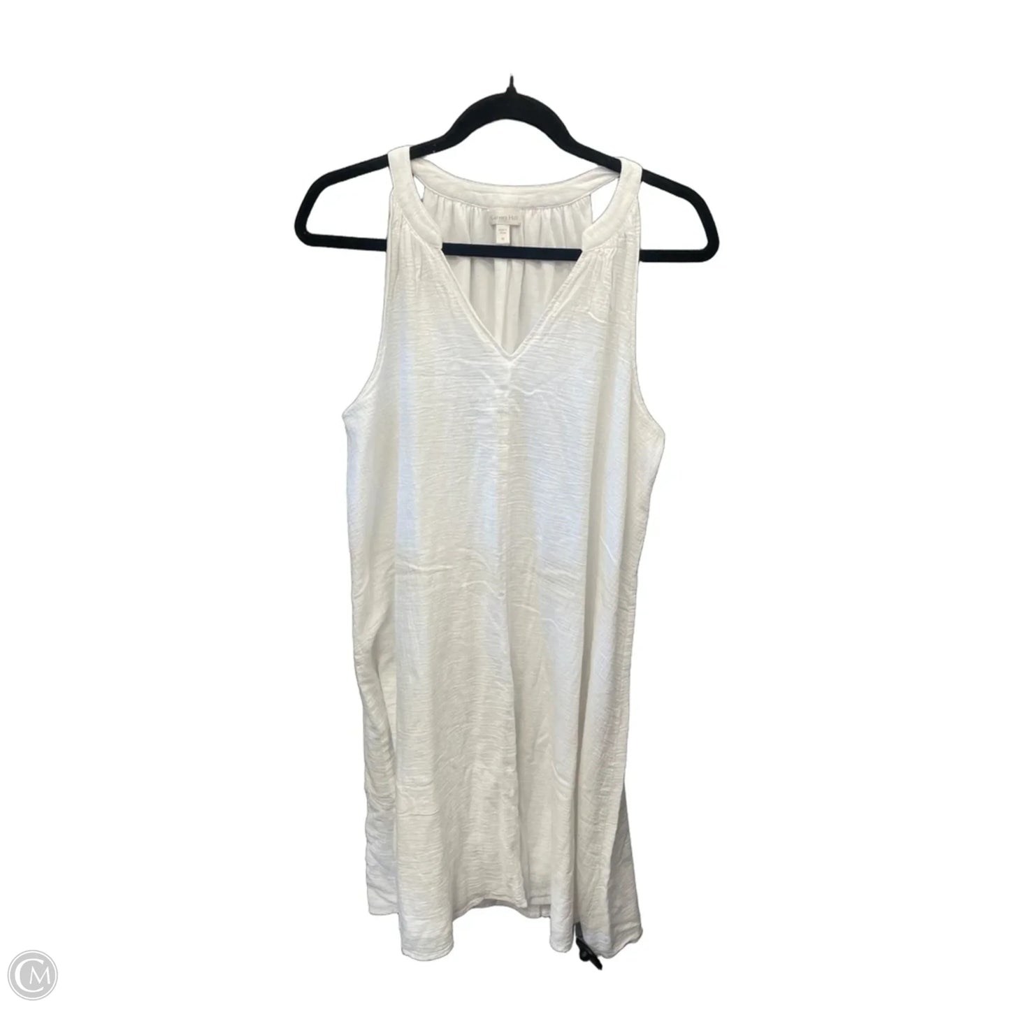 Dress Casual Midi By Garnet Hill In White, Size: M