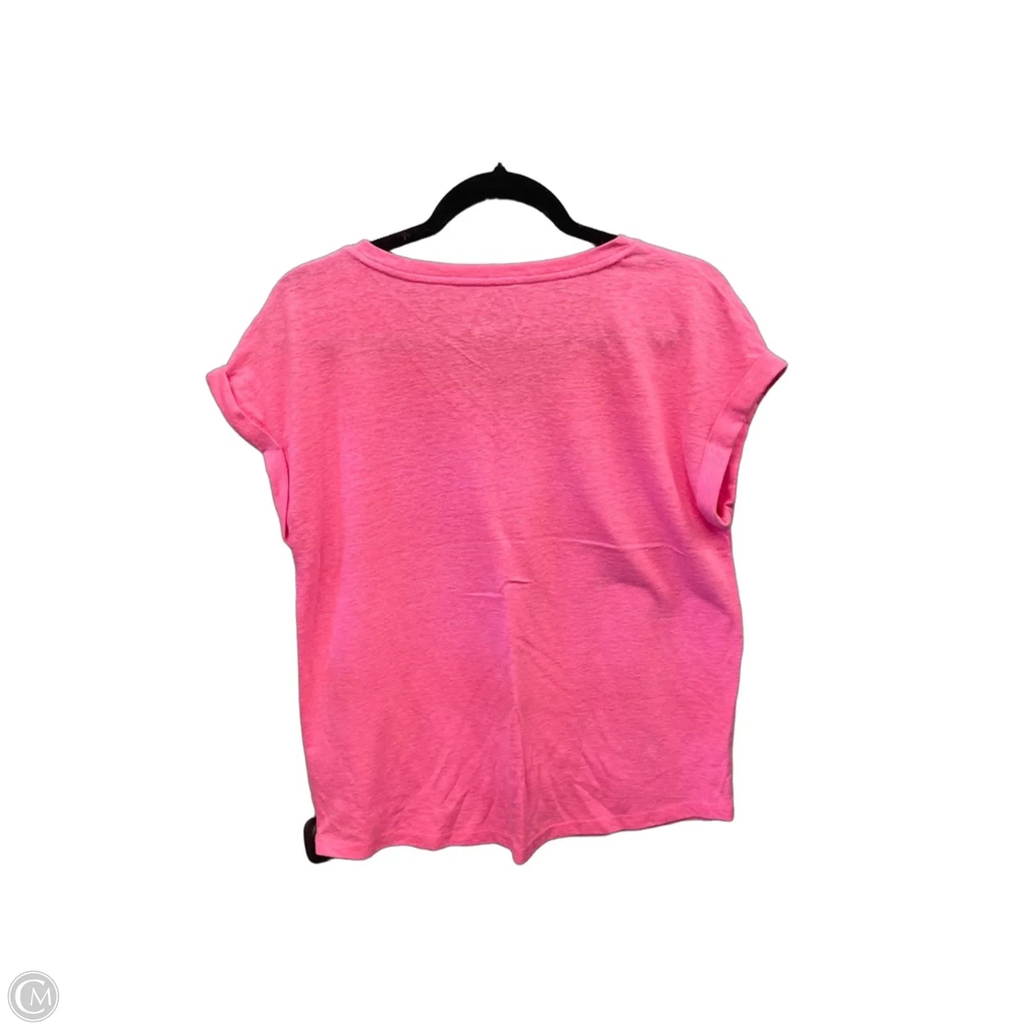 Top Short Sleeve By Talbots In Pink, Size: Lp
