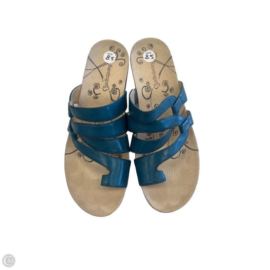 Sandals Flats By Bare Traps In Blue, Size: 8.5