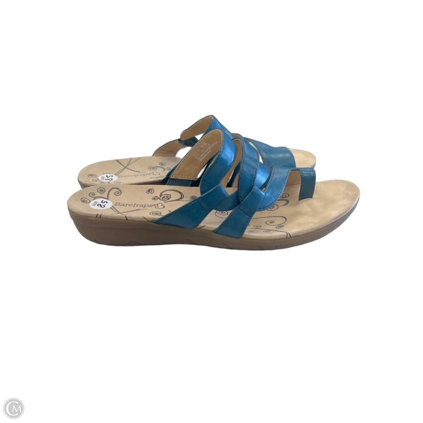 Sandals Flats By Bare Traps In Blue, Size: 8.5