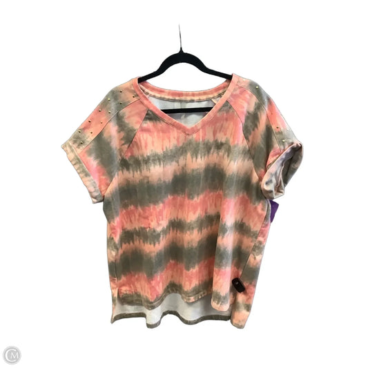 Top Short Sleeve By Clothes Mentor In Pink, Size: 3x