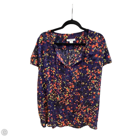 Top Short Sleeve By Liz Claiborne In Blue, Size: 2x