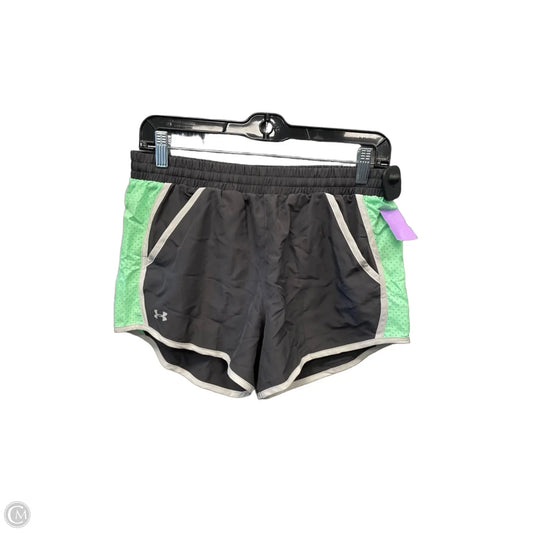 Athletic Shorts By Under Armour In Green & Grey, Size: Sp