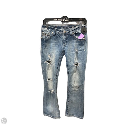 Jeans Boot Cut By Miss Me In Blue Denim, Size: 4