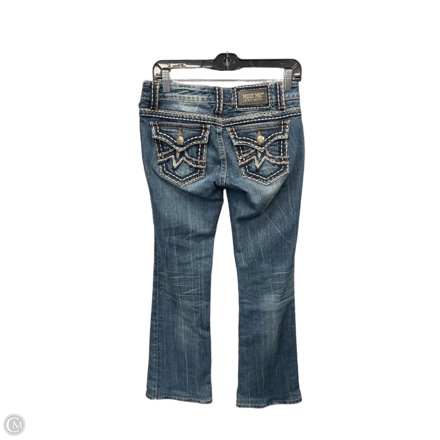 Jeans Boot Cut By Miss Me In Blue Denim, Size: 4