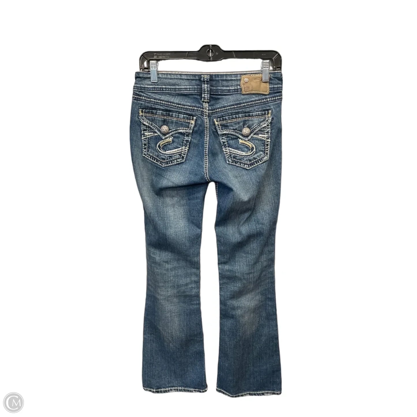 Jeans Boot Cut By Silver In Blue Denim, Size: 2