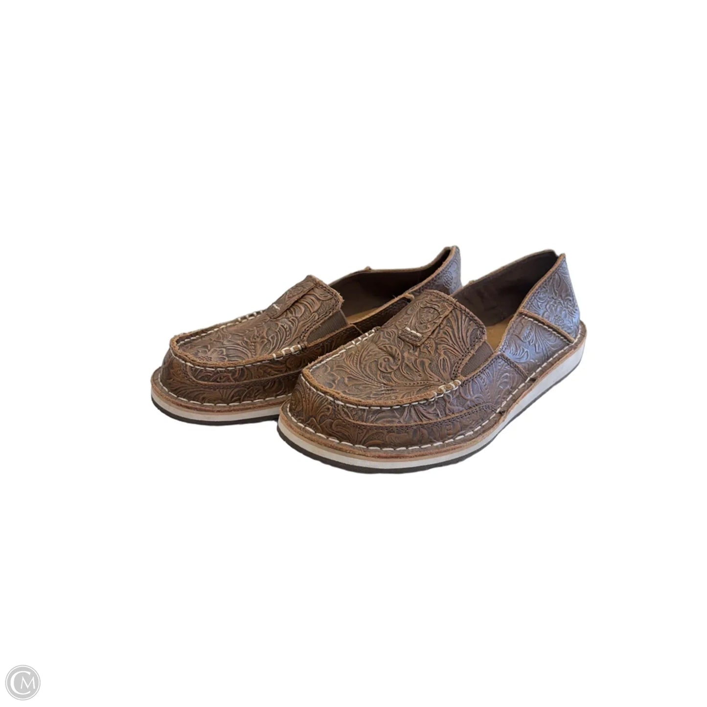 Shoes Flats By Ariat In Brown, Size: 8
