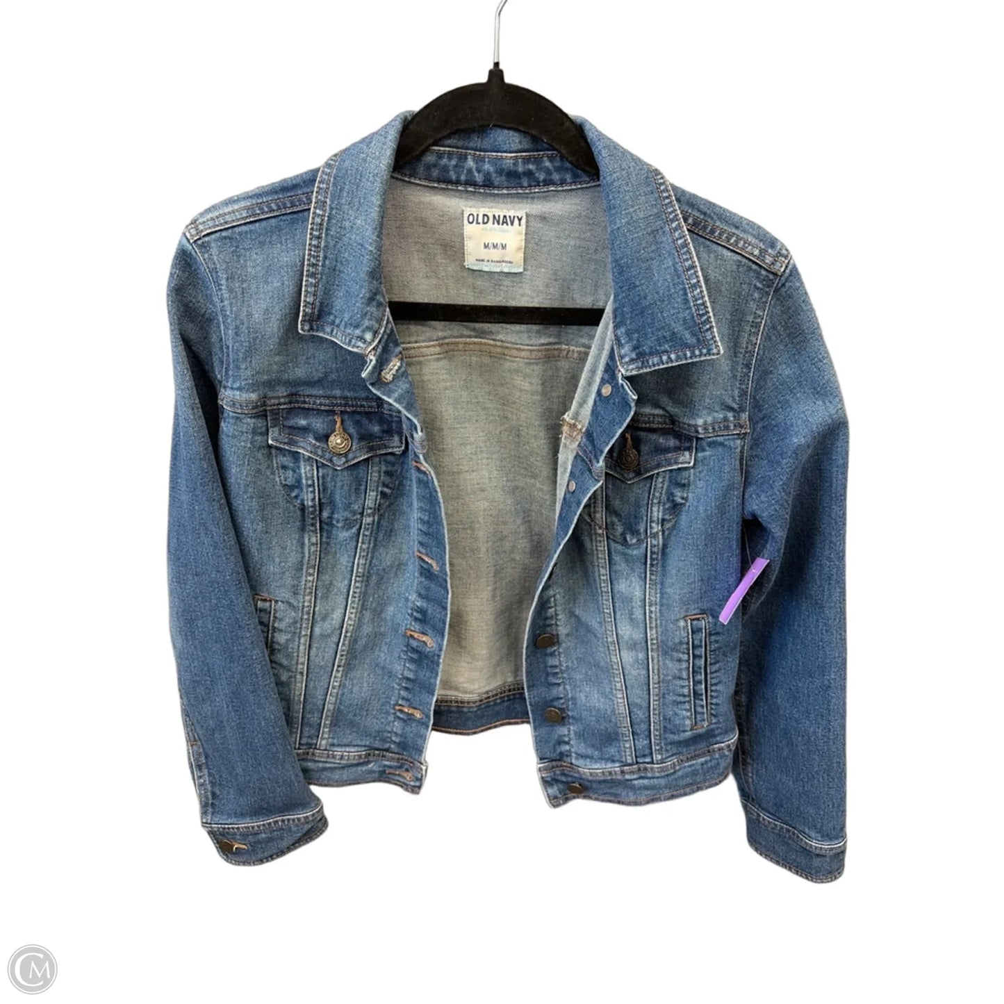 Jacket Denim By Old Navy In Blue Denim, Size: M