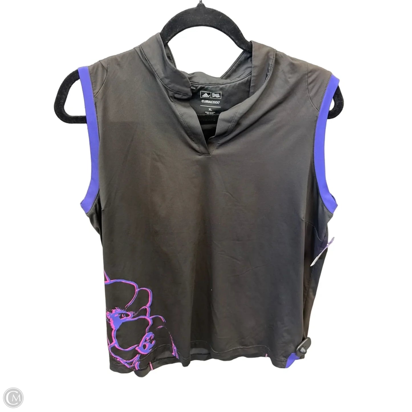 Athletic Tank Top By Adidas In Black, Size: Xl