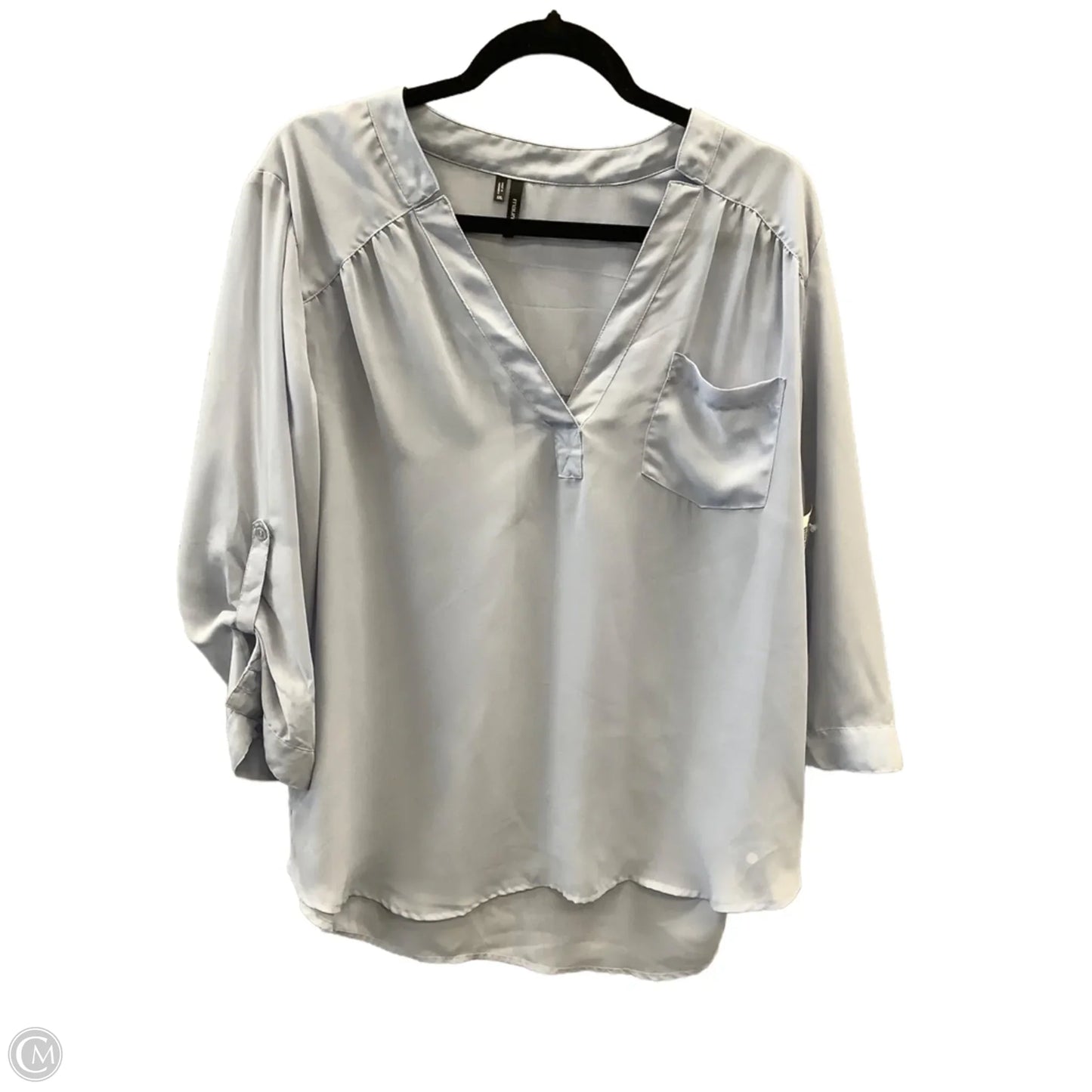 Top 3/4 Sleeve By Maurices In Blue, Size: Xxl