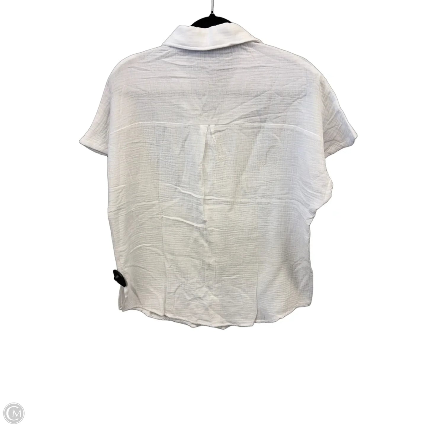 Top Short Sleeve By Clothes Mentor In White, Size: S