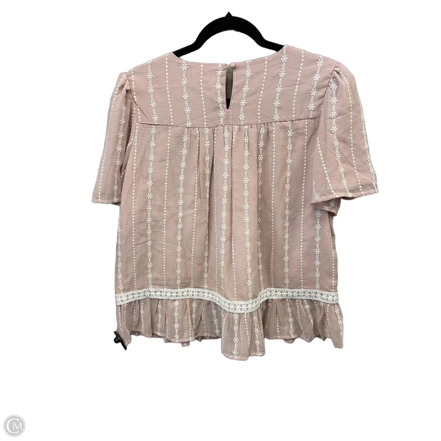 Top Short Sleeve By Tea N Rose In Pink, Size: S