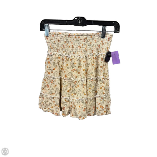 Skirt Mini & Short By Be Cool In Tan, Size: 4