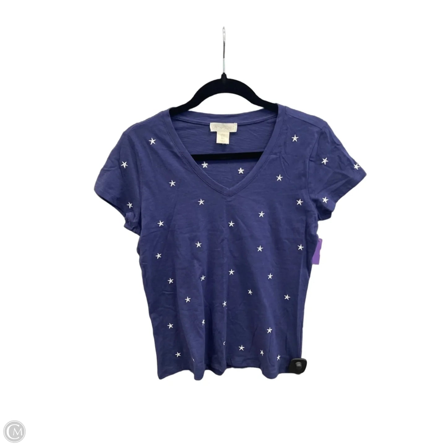 Top Short Sleeve By Cynthia Rowley In Blue, Size: S
